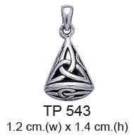 Celtic Triquetra Knot Silver Filigree Pendant TP543 - Jewelry